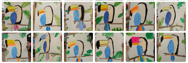 Puffin in Bold Colour | Art Class for Children